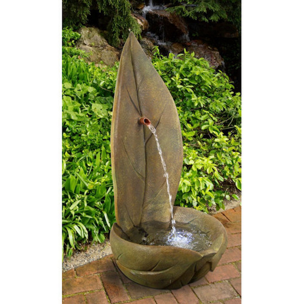Introducing our exquisite Standing Leaf Garden Fountain nature artistic